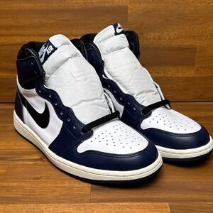 Nike Jordan 1 Retro OG High Mens 8.5 Midnight Navy DZ5485-401 Sneakers